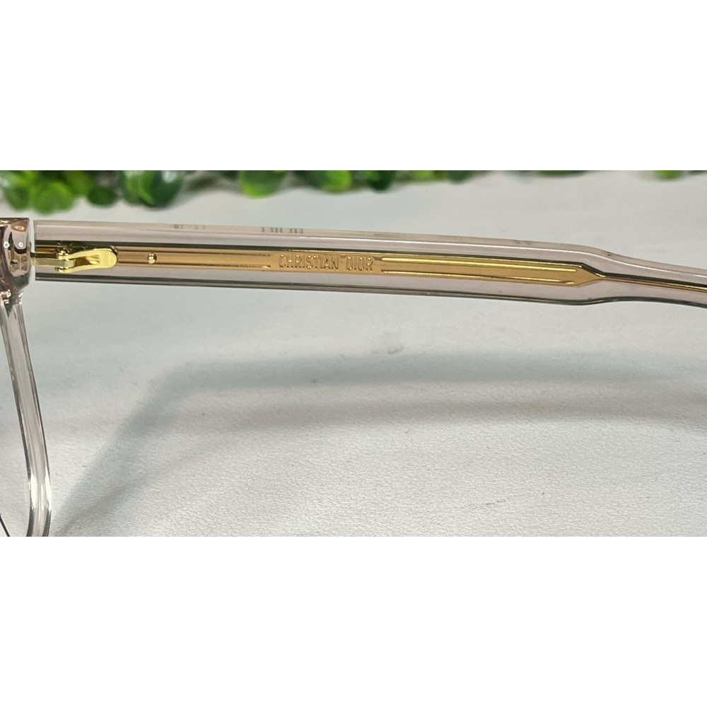 Christian Dior Spirito Square Clear Eyeglasses Frames 53-17- 140 - PREOWNED - Picture 8 of 10